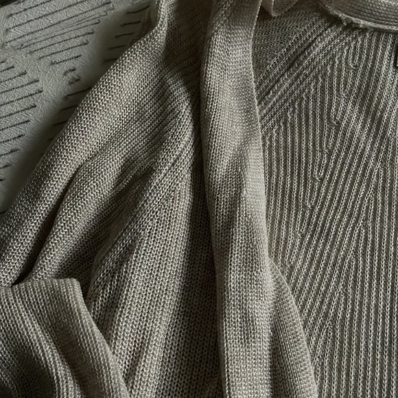 Cream textured cardigan with cuffs - Picture 2 of 3